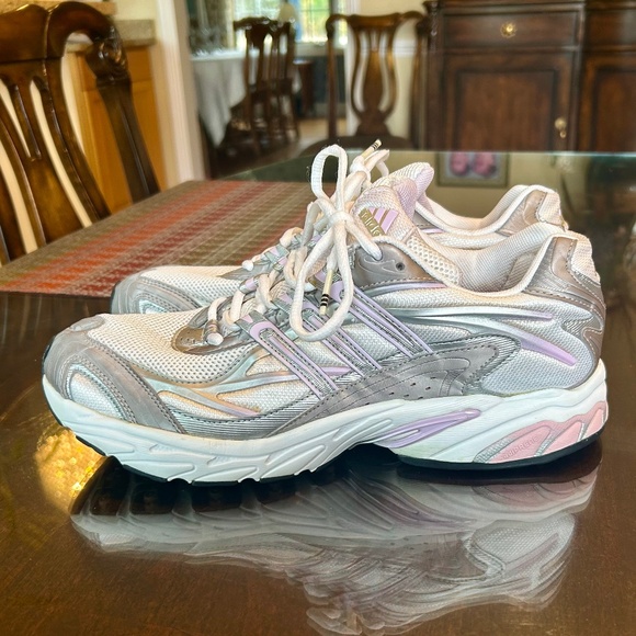 Adidas ADISTAR CUSHION SPORTY & RICH ORIGINALS SHOES-Grey, Pink & White Size 10 - Picture 4 of 8